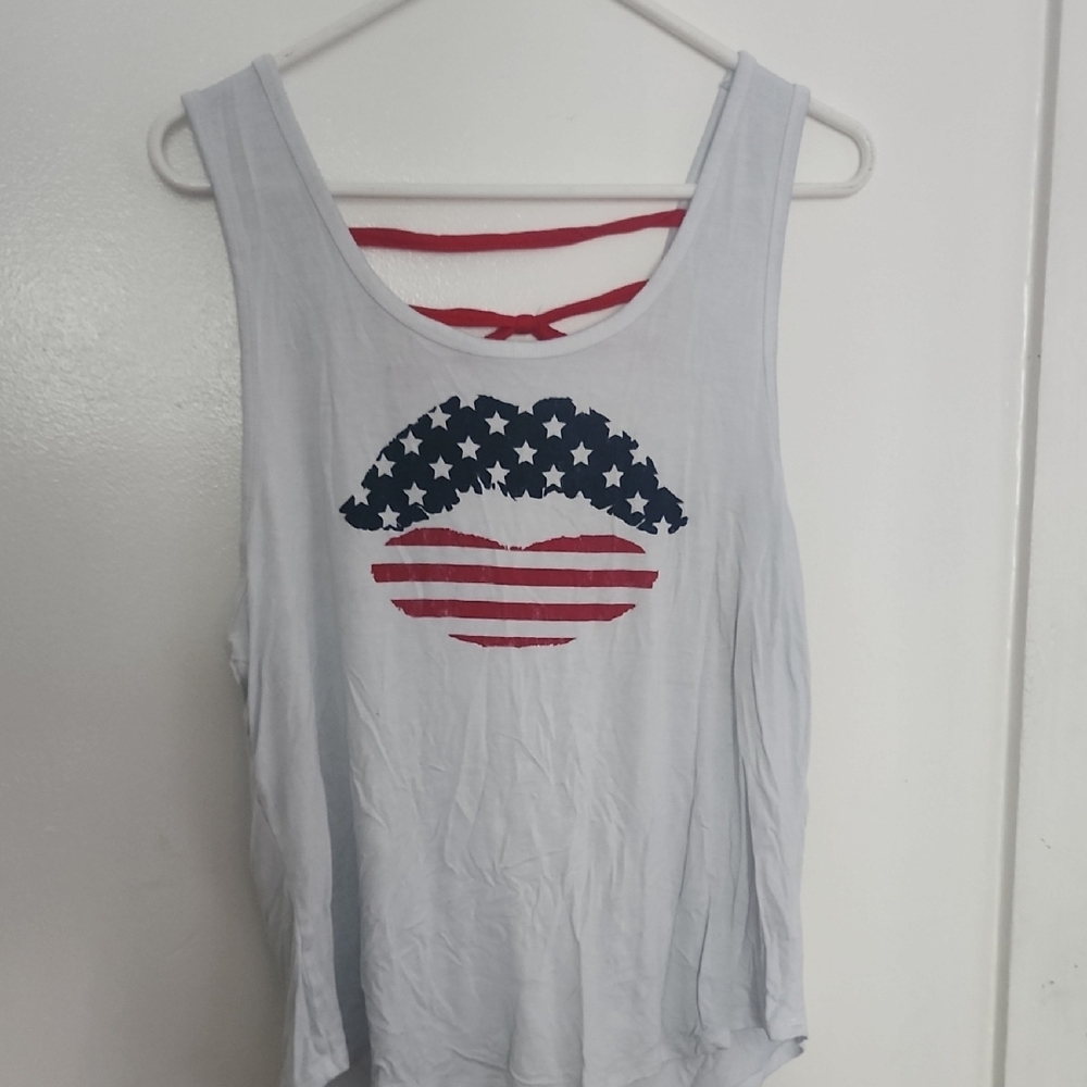 No Boundaries White Cut Out Tank Top
